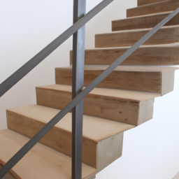 Escaliers en bois et verre : mariage de matériaux naturels et modernes pour un design sophistiqué Feuguerolles-Bully