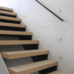 Escalier en béton poli : finition lisse et brillante pour un effet moderne La Bastide-l'Eveque